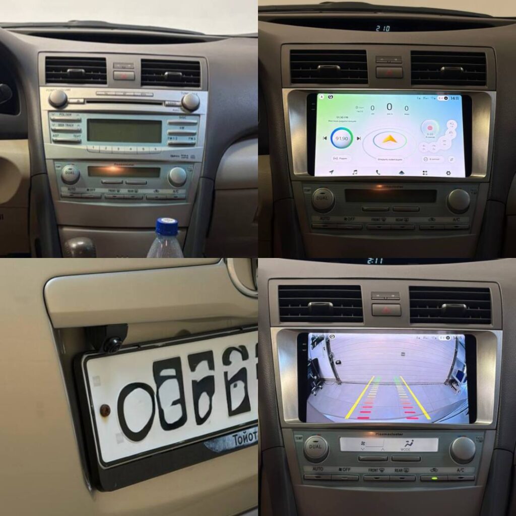 Установка магнитолы Teyes CC4 pro и камеры заднего вида на Toyota Camry 40